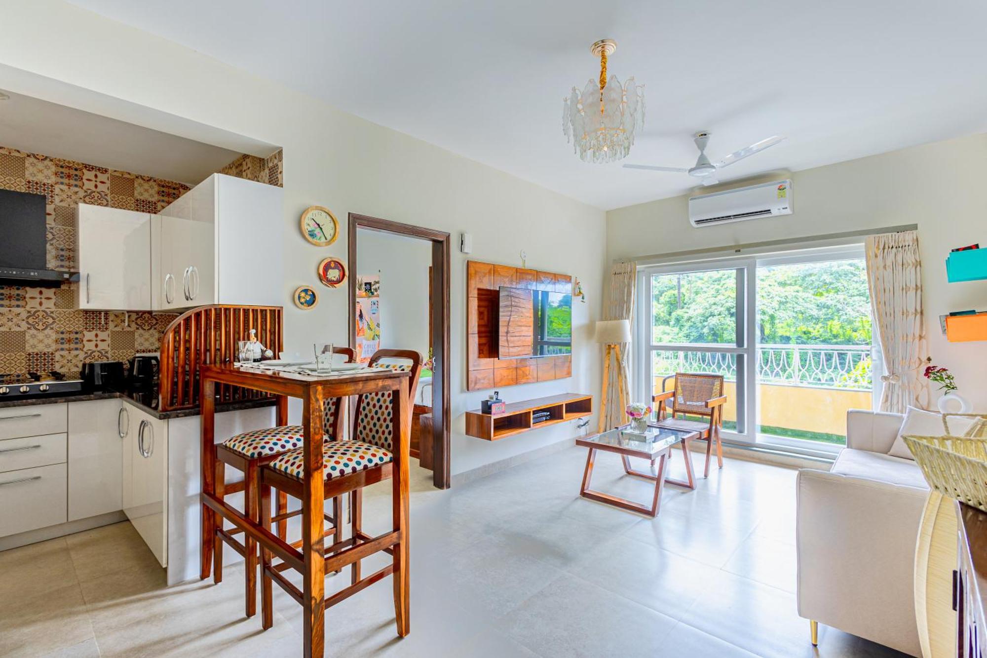 Alaya Stays 1 Bhk With Balcony & Pool - Veera Marina Candolim Exterior photo